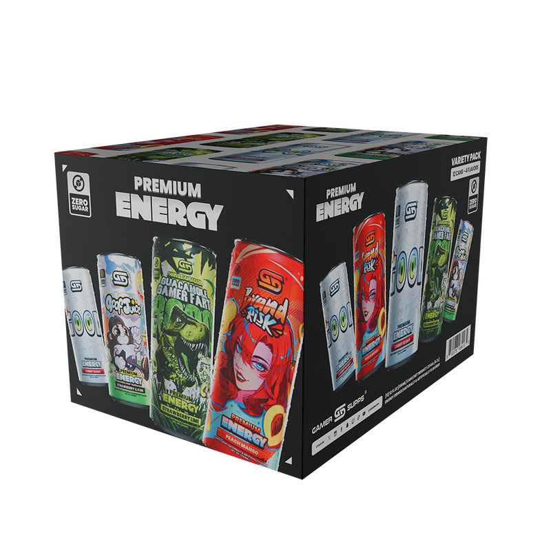 PARTNER ORDERS Sugar Free Premium Energy - Variety Pack (12 Cans) - Gamer Supps