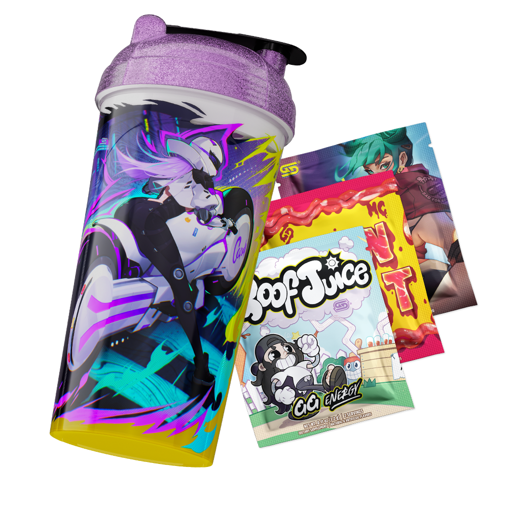 Waifu Cups x AiCandii: Cyber All Over Print Shaker - Gamer Supps