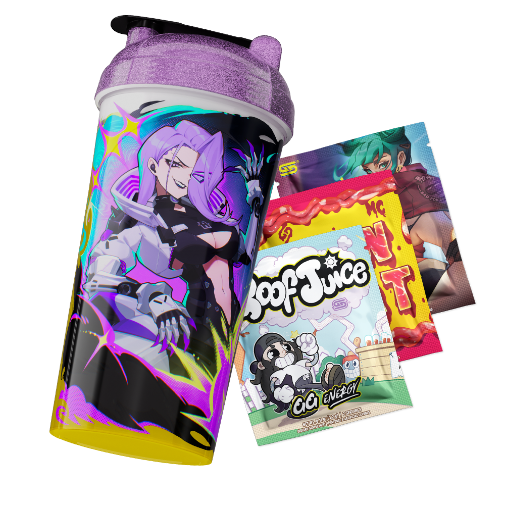 Waifu Cups x AiCandii: Cyber All Over Print Shaker - Gamer Supps