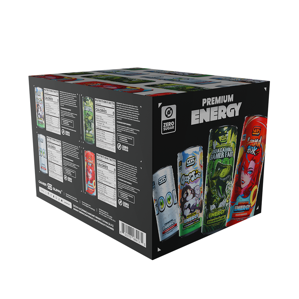 PARTNER ORDERS Sugar Free Premium Energy - Variety Pack (12 Cans) - Gamer Supps