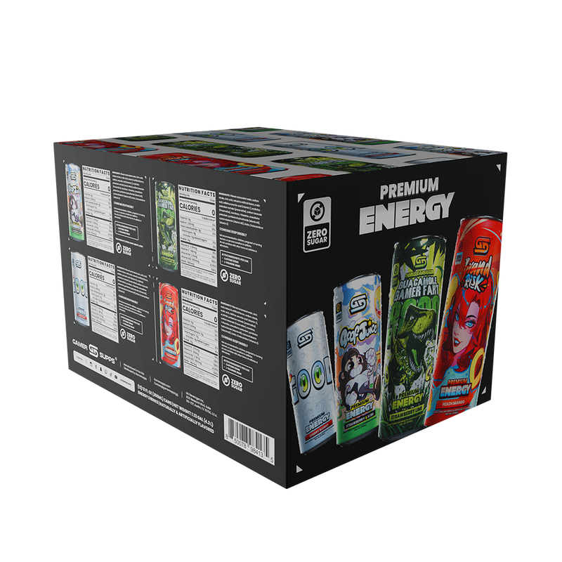 PARTNER ORDERS Sugar Free Premium Energy - Variety Pack (12 Cans) - Gamer Supps