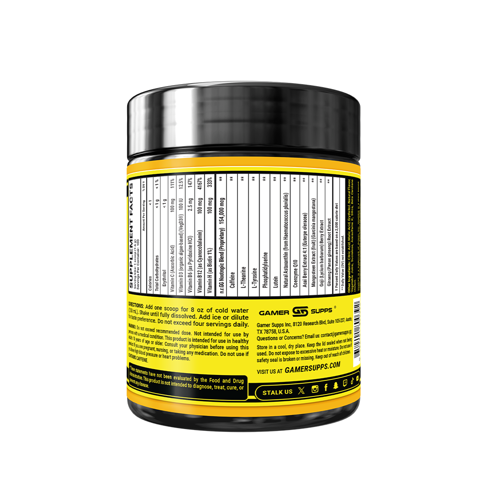 Yellow Crayon GG - 100 Servings - Gamer Supps