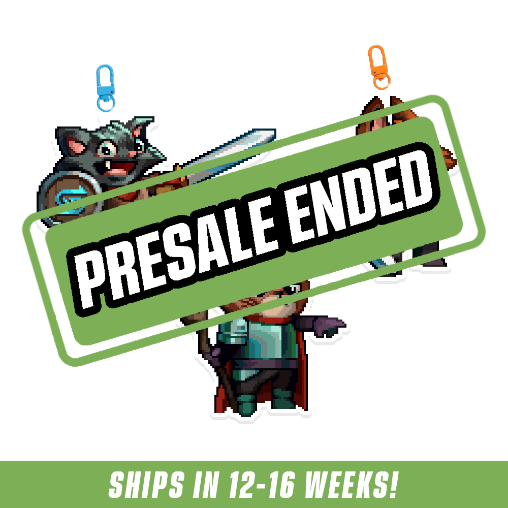 PIXEL CUPS x Emongg: Acrylic Keychain Set - Gamer Supps