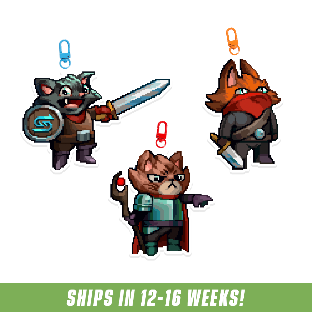 PIXEL CUPS x Emongg: Acrylic Keychain Set - Gamer Supps