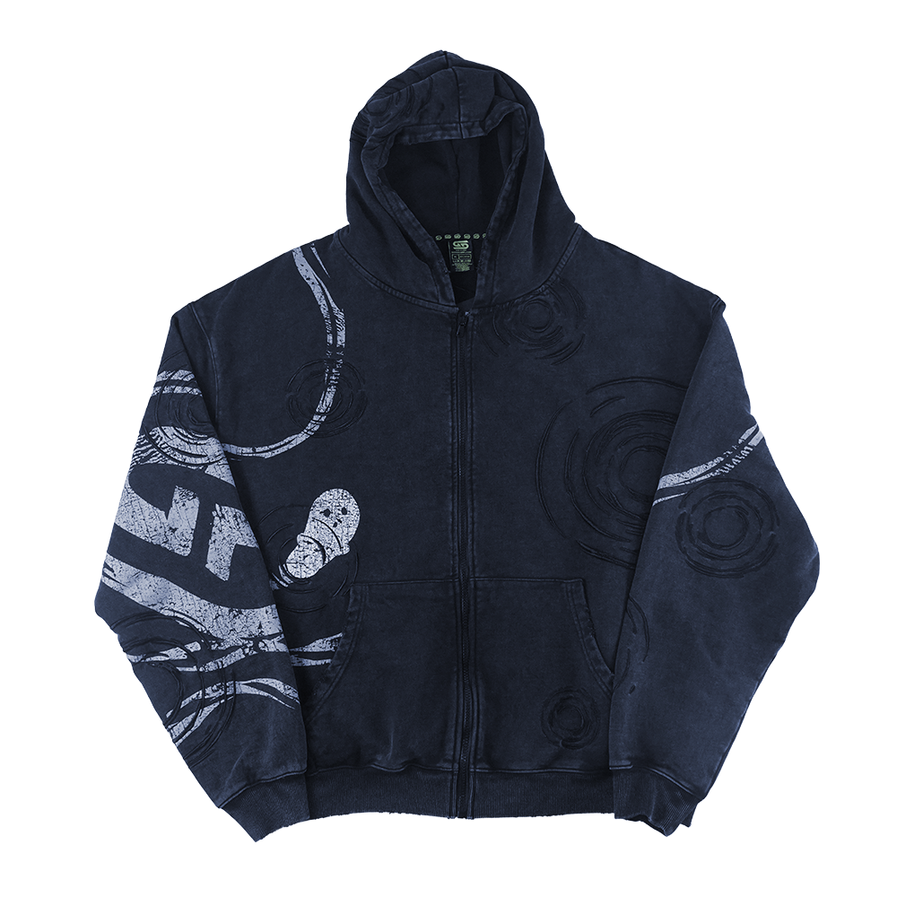 Holy Sheet: BOO! Distressed Zip-Up Hoodie - Gamer Supps