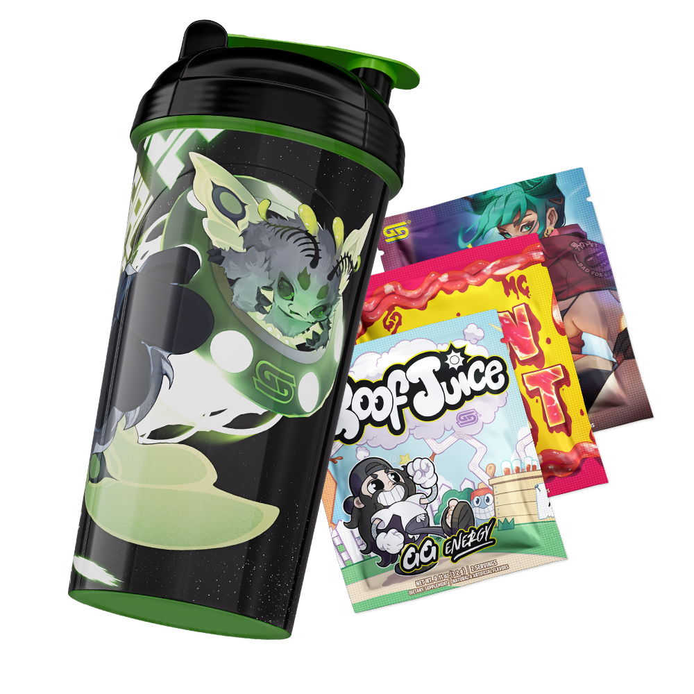 Waifu Cups x Space Invader Juniper: All Over Print Shaker - Gamer Supps