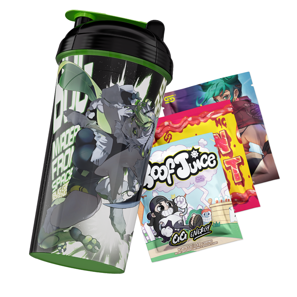 Waifu Cups x Space Invader Juniper: All Over Print Shaker - Gamer Supps