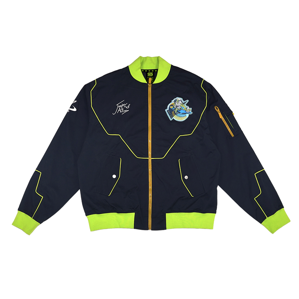 Space Invader Juniper: Bomber Jacket - Gamer Supps