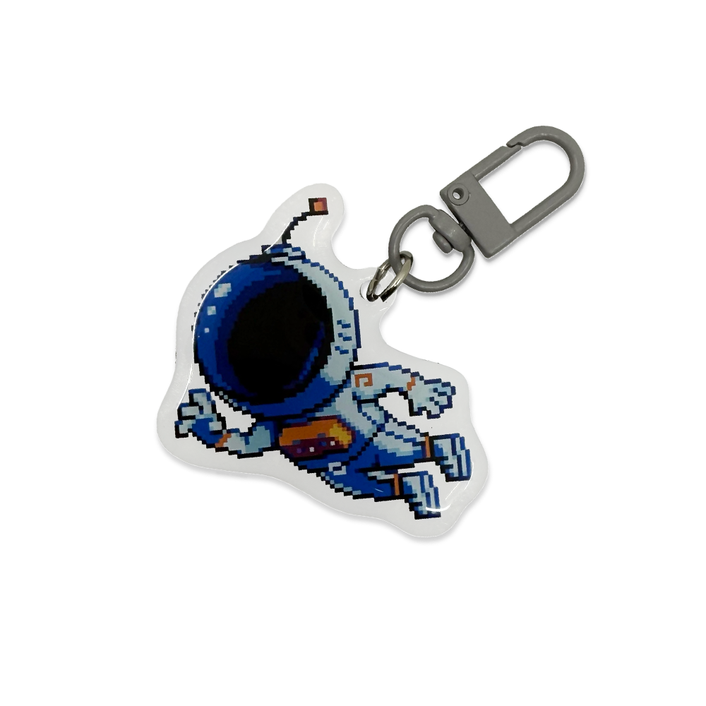 PIXEL CUPS: Astro Lounge Keychain - Gamer Supps