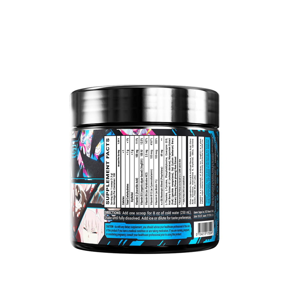 Klaxosaur's Blood by DARLING in the FRANXX Caffeine Free - 100 Servings - Gamer Supps