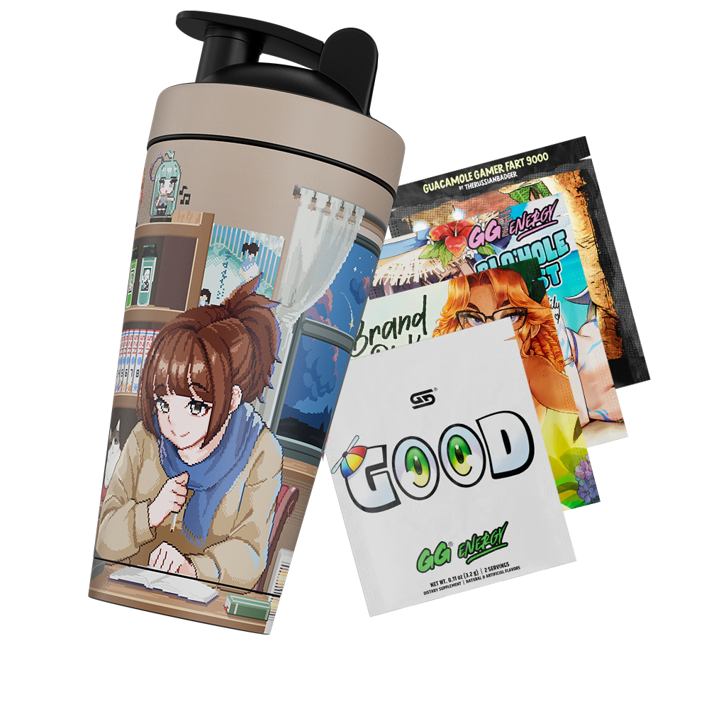 PIXEL CUPS: Lo-Fi Kohai Metal Shaker - Gamer Supps