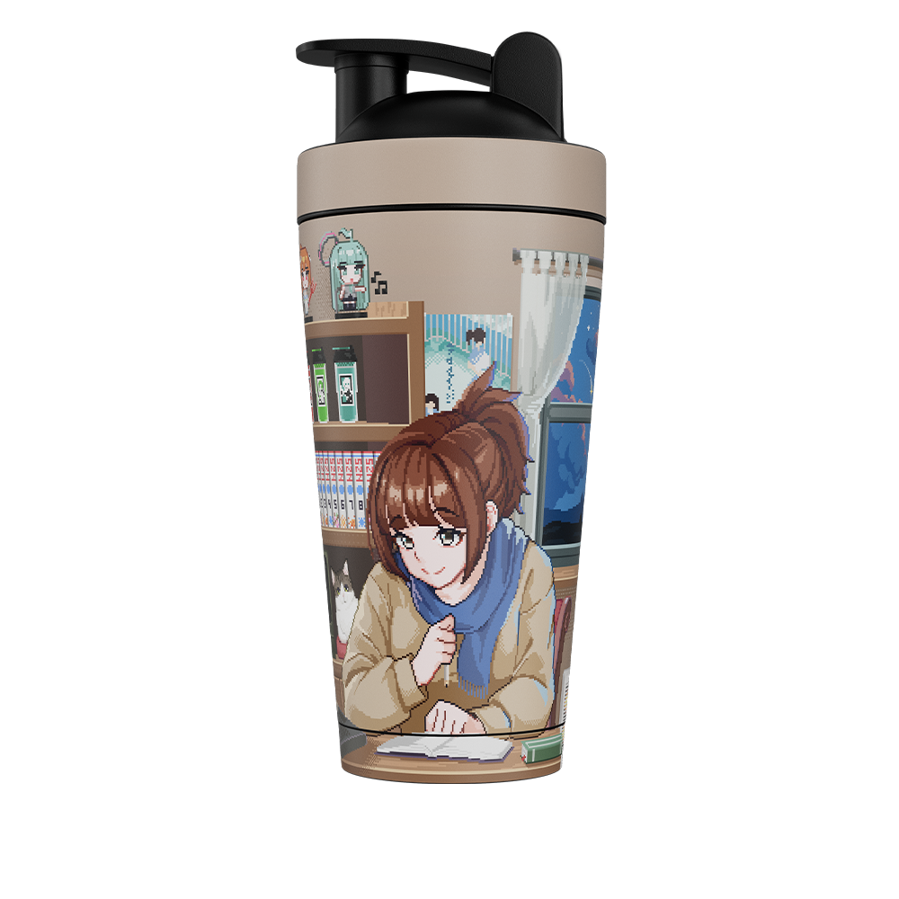 PIXEL CUPS: Lo-Fi Kohai Metal Shaker - Gamer Supps