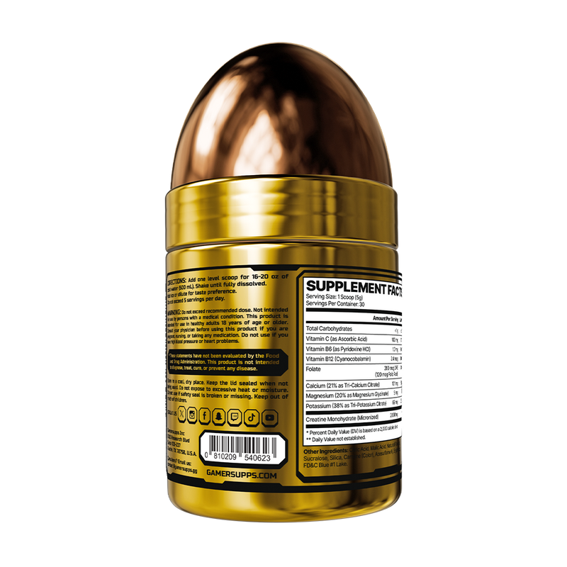 Gamer Aid Motion Potion Label