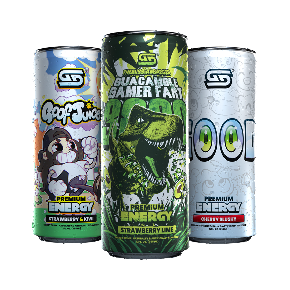 GG® Premium Energy - Variety Pack (12 Cans - TikTok) - Gamer Supps