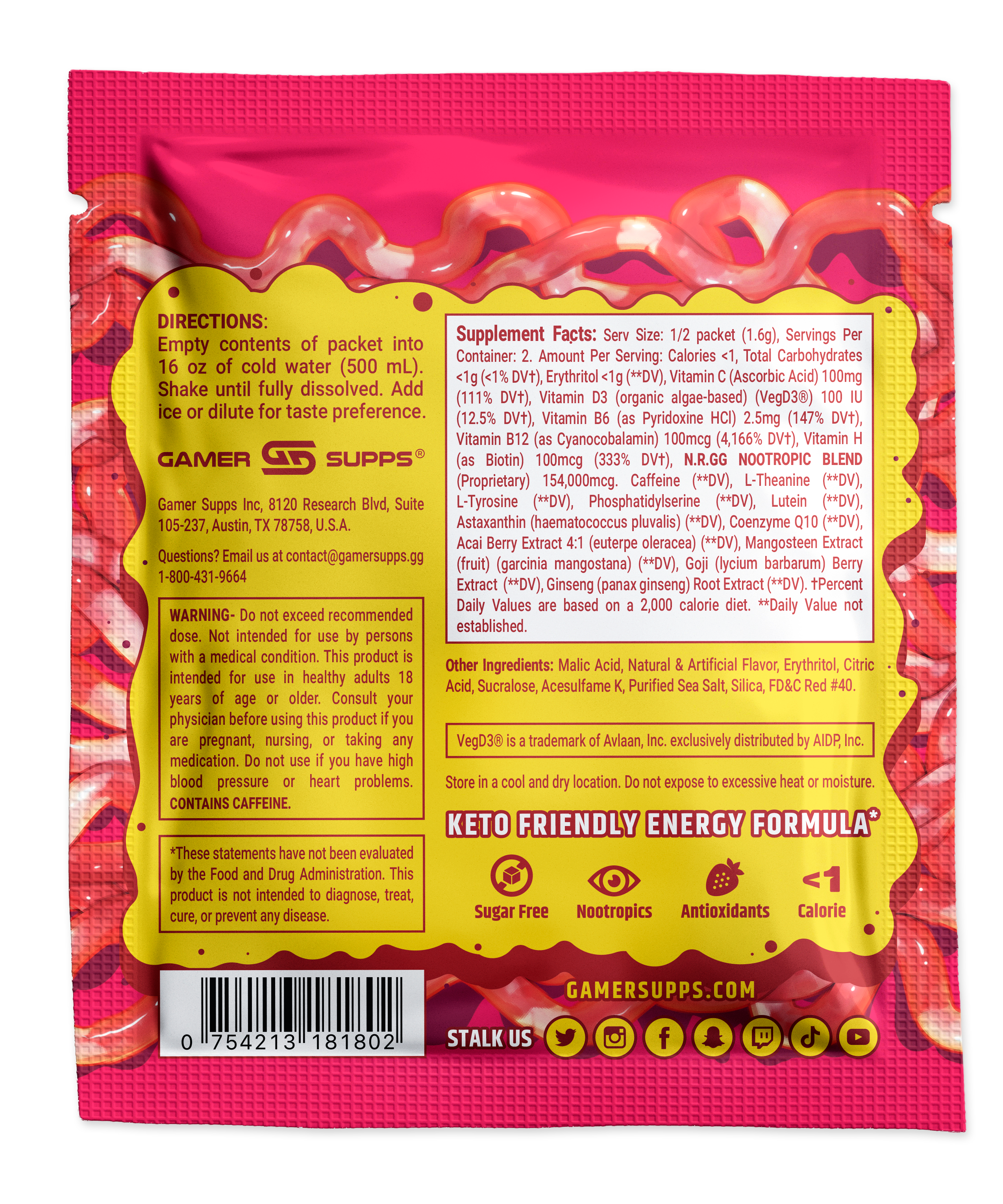 Free GG Samples - Gamer Supps