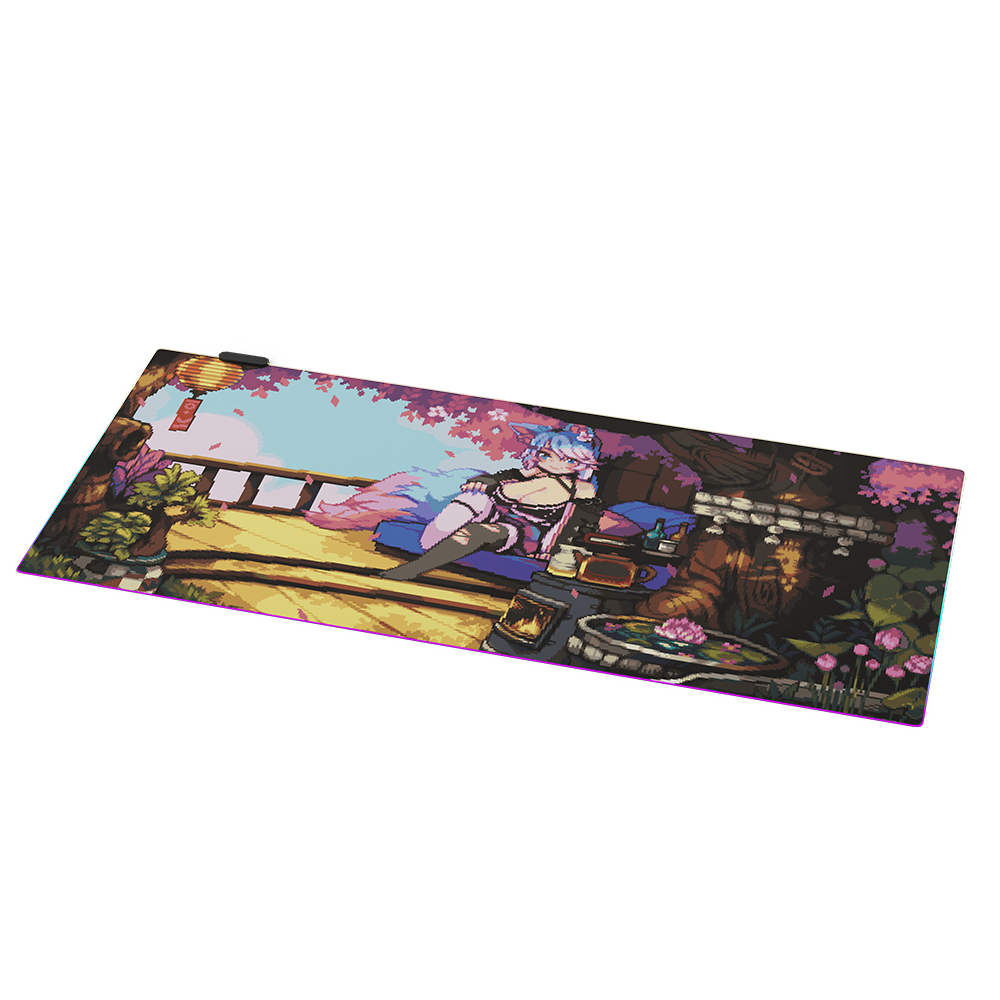 PIXEL CUPS x Silvervale RGB Mouse Pad - Gamer Supps