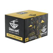 Black and yellow label with white chopsticks over bowl logo and "Artificial Curry Flavor" text on instant noodles packaging.