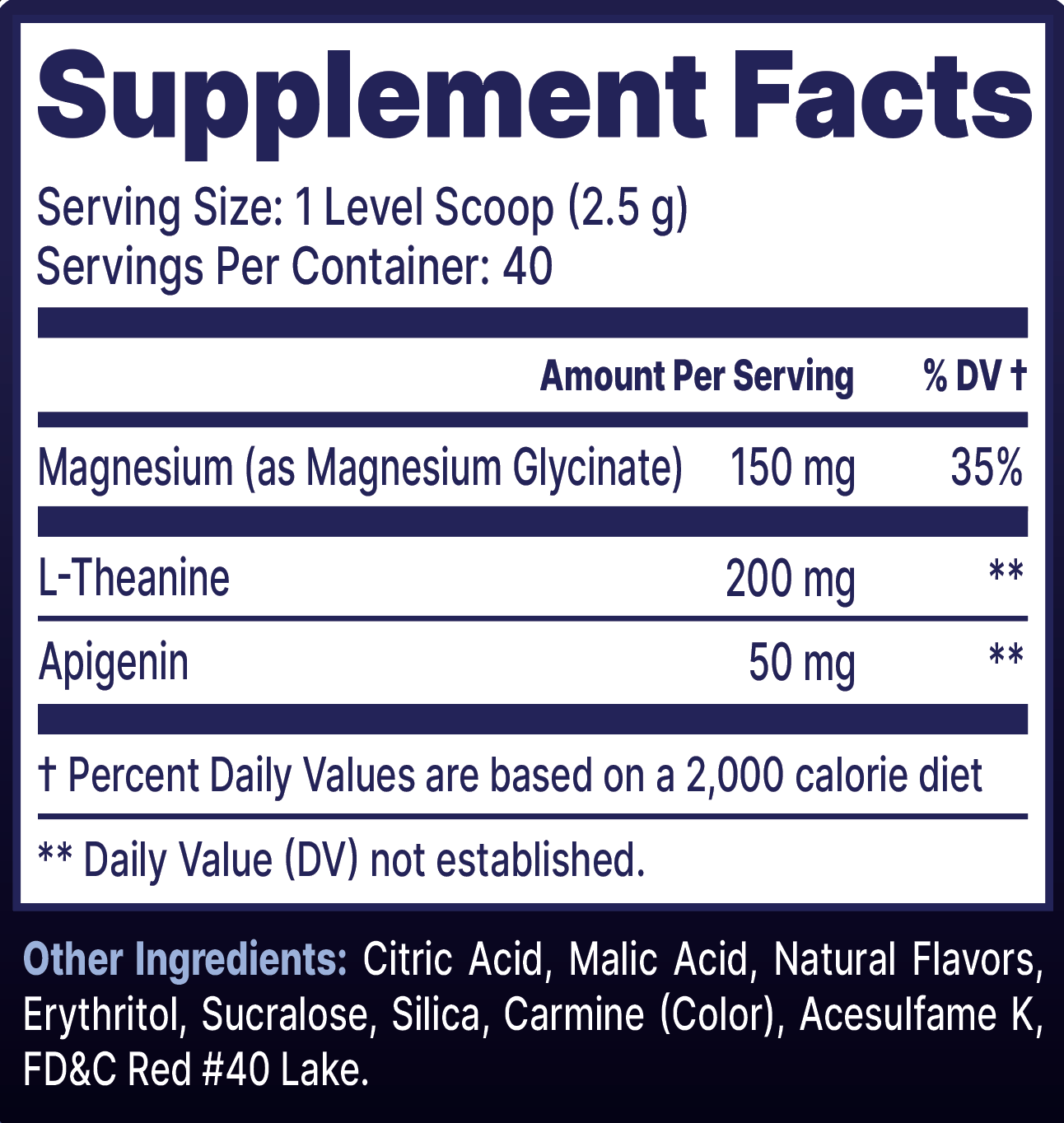 AFK: GOOD Night - 40 Servings View Supplement Facts